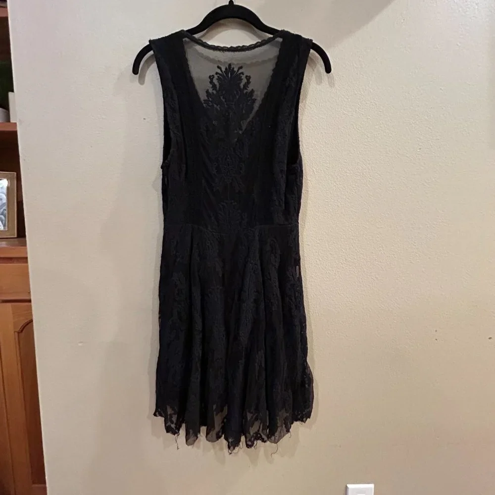 Free People Little Black Lacey Dress - Picture 2 of 4